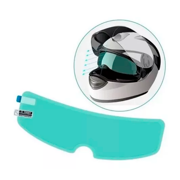 Película antiempañante visor moto