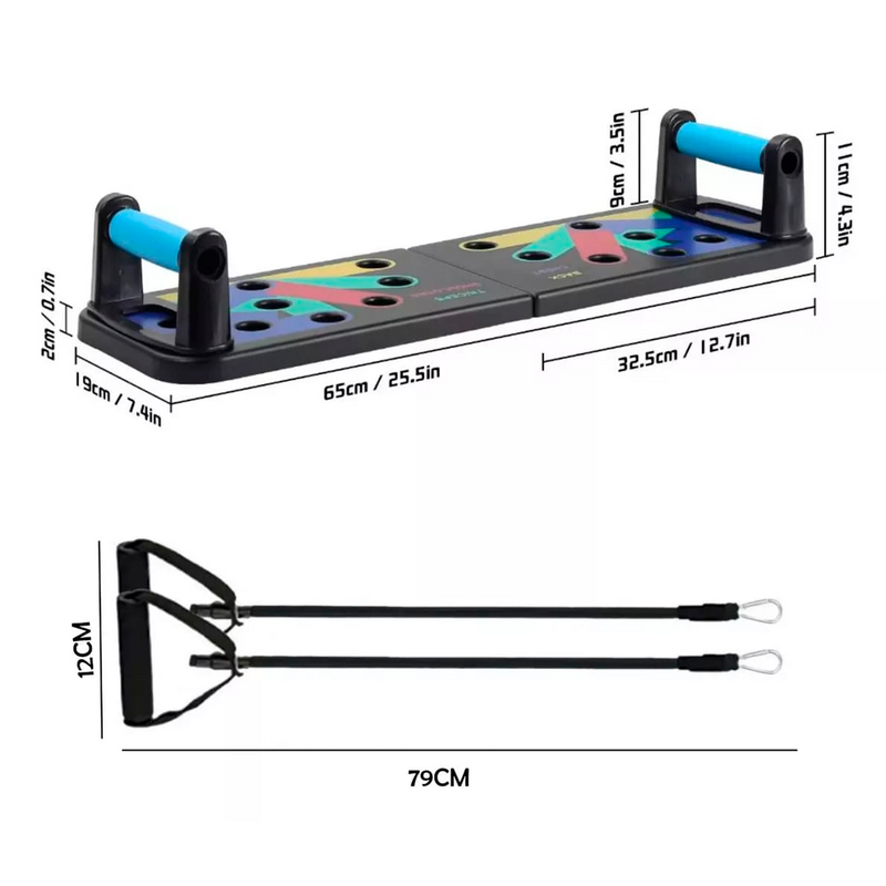 Tabla Push Up Con Bandas Elásticas