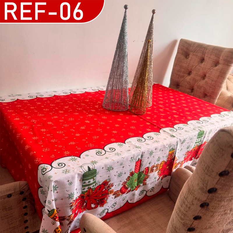 Mantel De Mesa Comedor Diseños Navideños