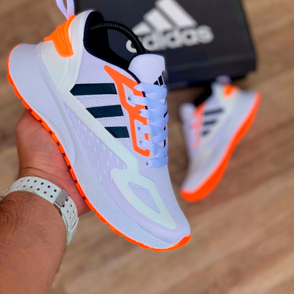 Adidas 2K Blanco Naranja Caballero