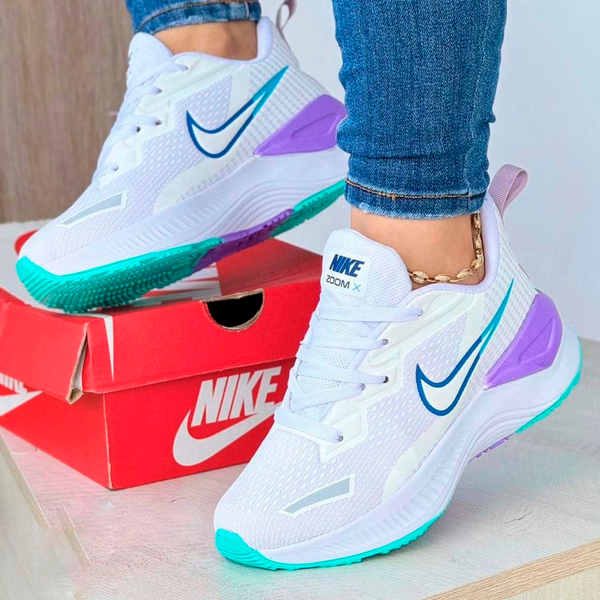 Nike Zoom X Blanco Lila Dama