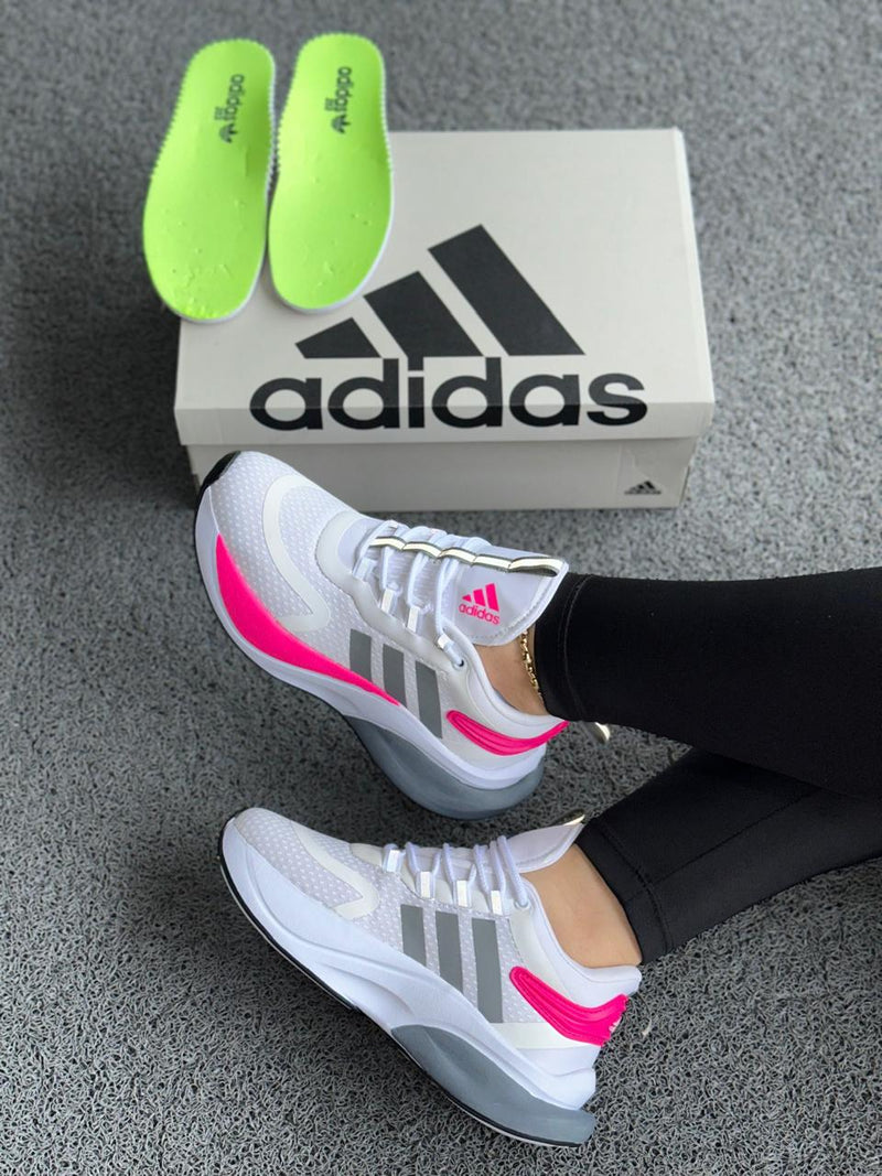 Adidas Bounce Blanco Rosa Dama