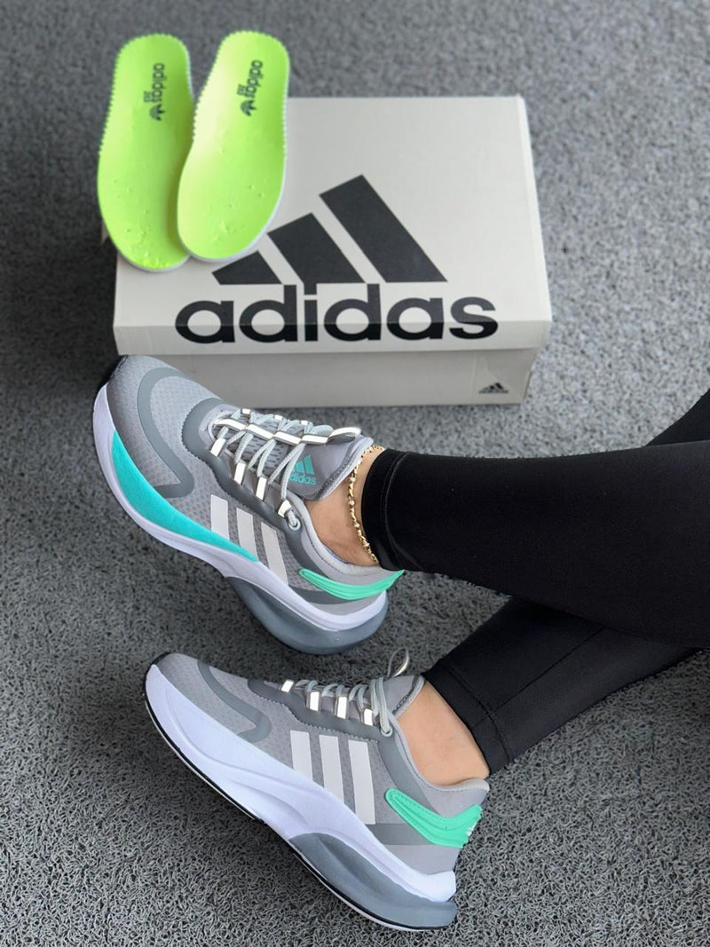 Adidas Bounce Gris Turquesa Dama